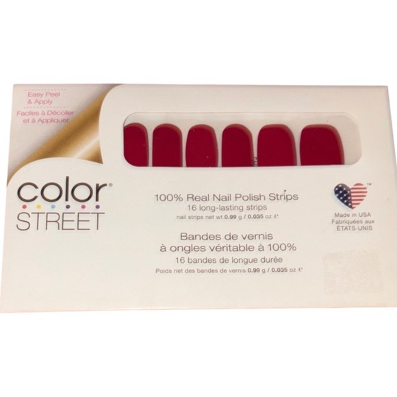 Color Street Other - Color Street Classic Crimson Nail Strips